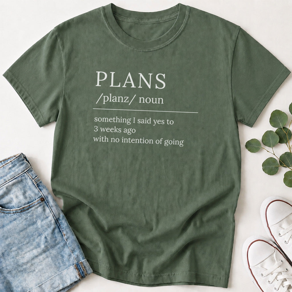 Plans Definition T-Shirt