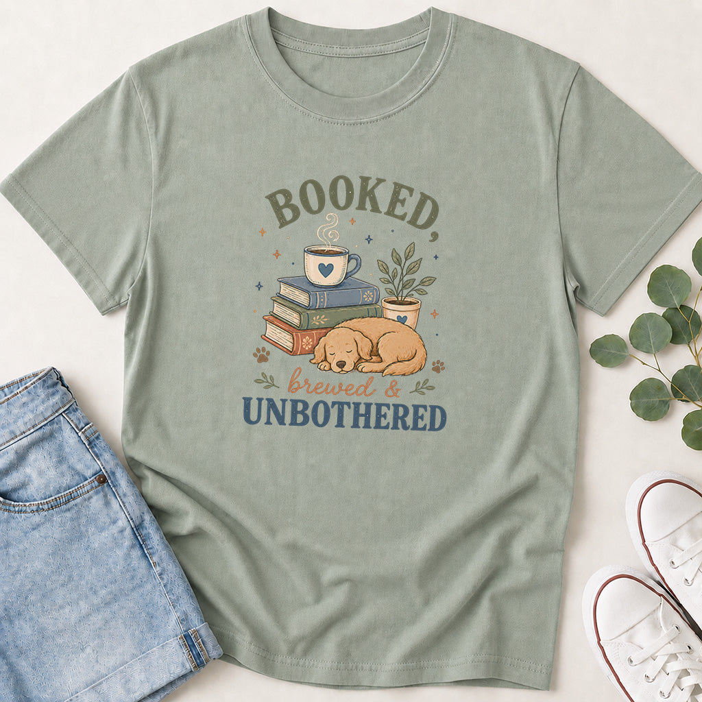 Booked, Brewed & Unbothered T-Shirt