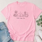 Books Dogs Tea T-Shirt