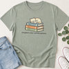 Chapters Over Conversations Cat & Books T-Shirt