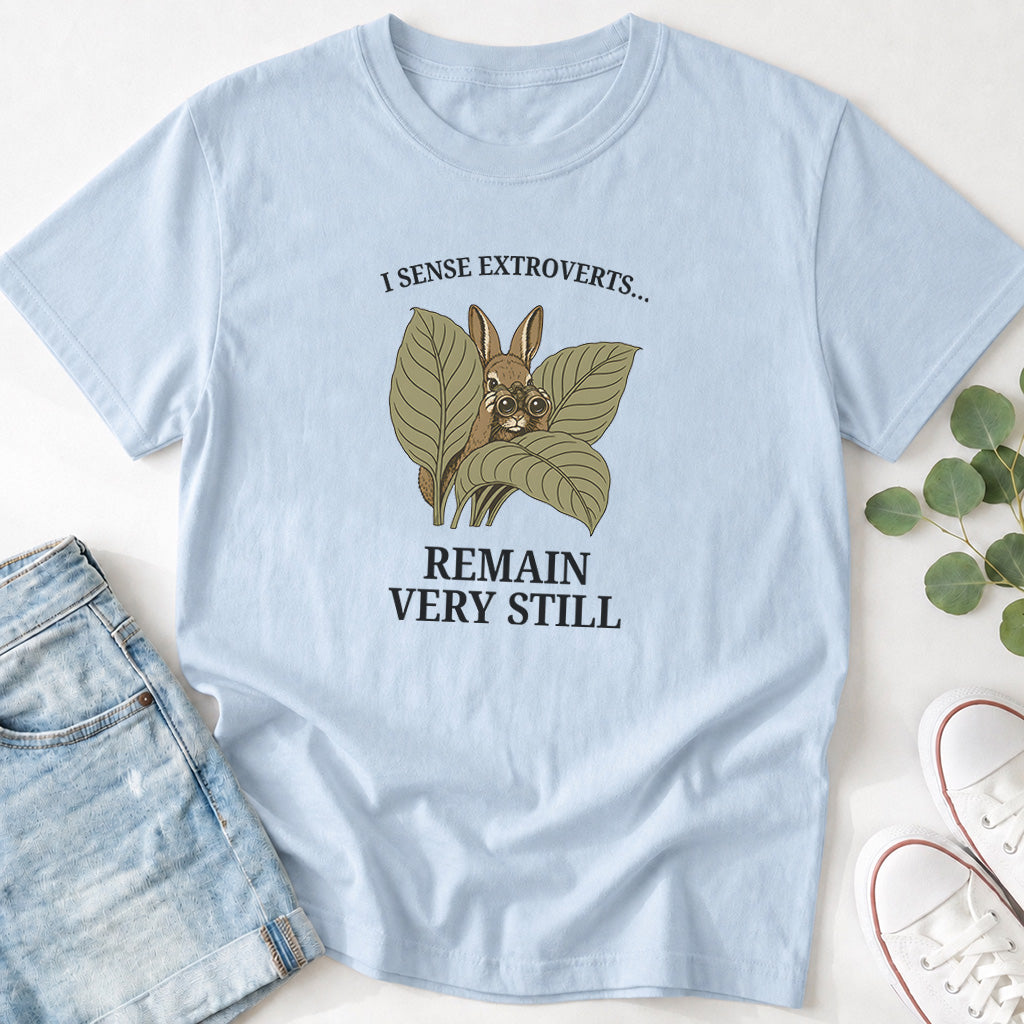 I Sense Extroverts Funny Rabbit T-Shirt