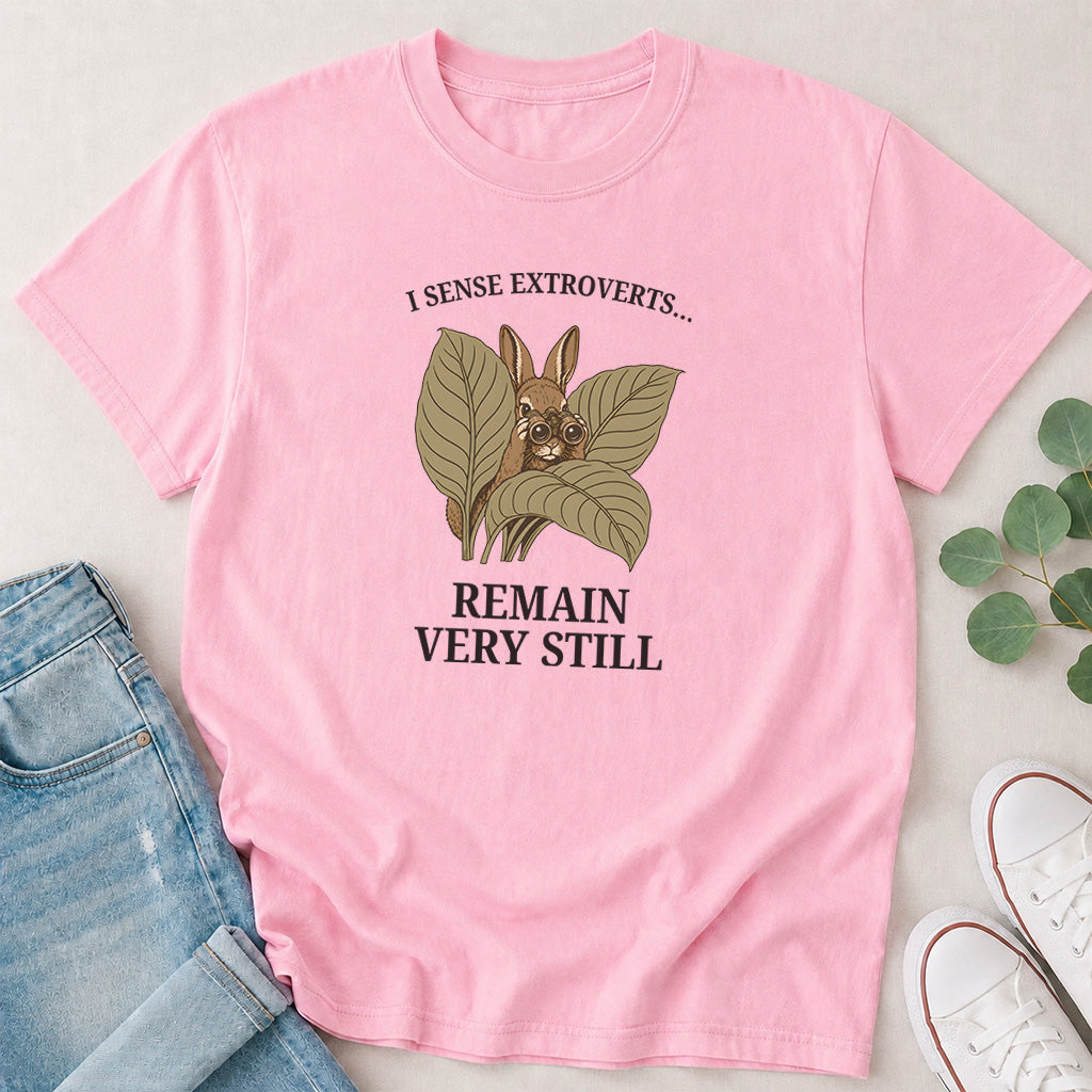 I Sense Extroverts Funny Rabbit T-Shirt