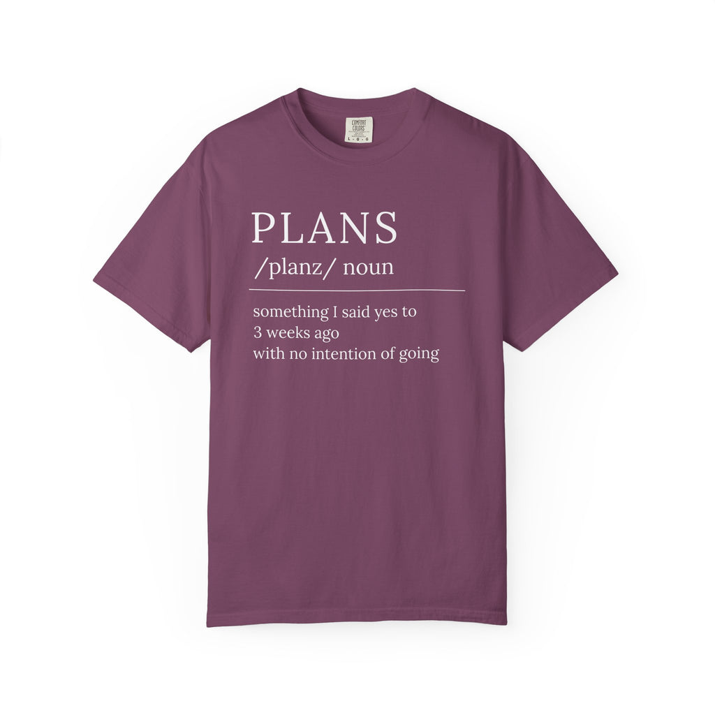 Plans Definition T-Shirt