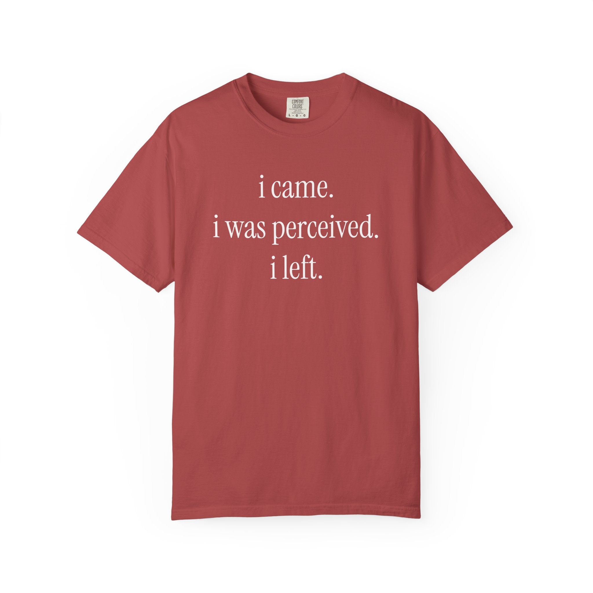 I Came I Was Perceived I Left T-Shirt