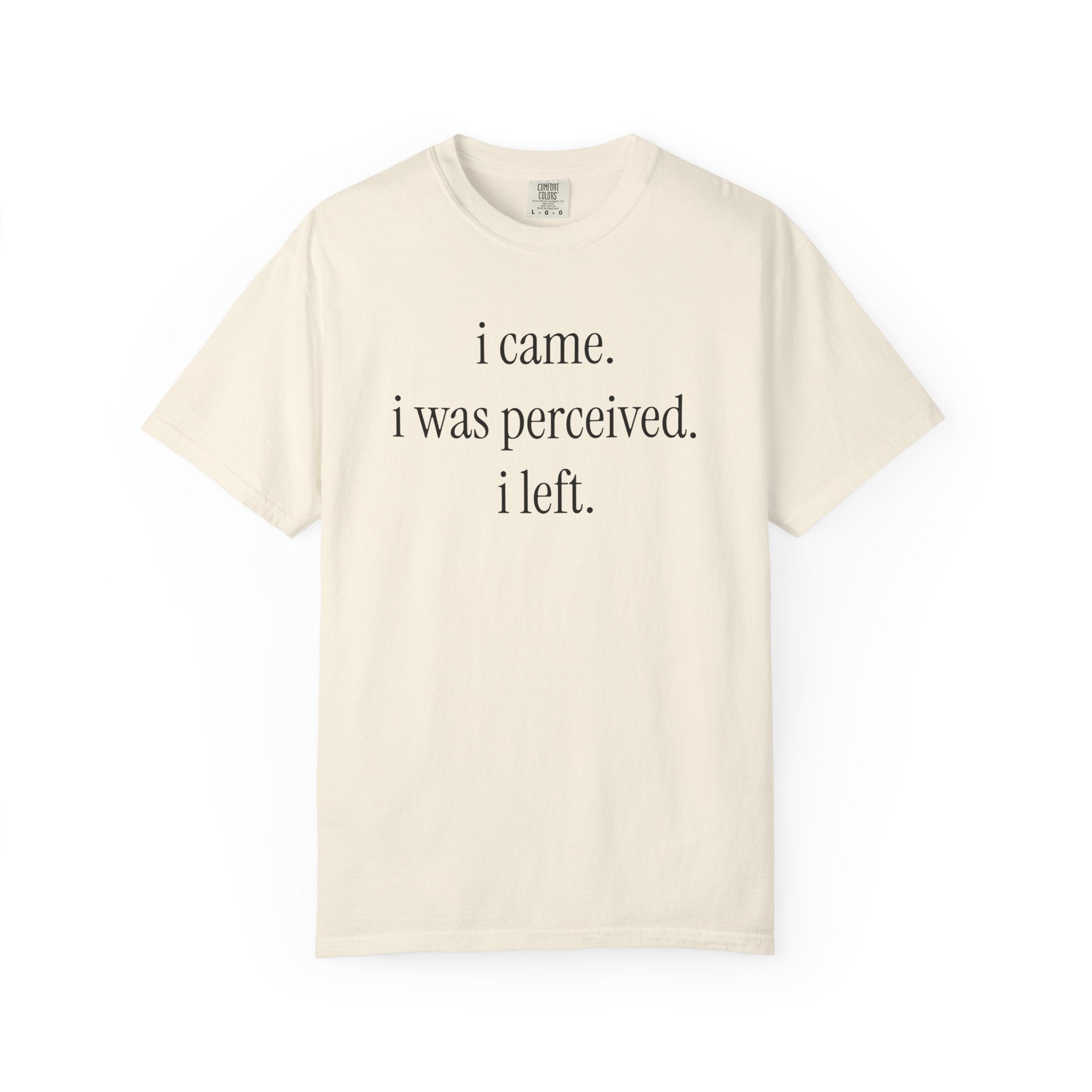 I Came I Was Perceived I Left T-Shirt