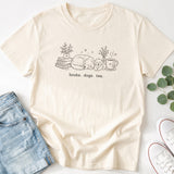 Books Dogs Tea T-Shirt