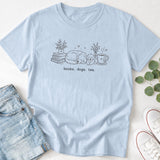 Books Dogs Tea T-Shirt