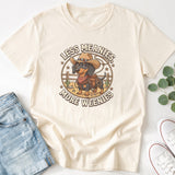 Less Meanies, More Weenies Dachshund Cowboy T-Shirt