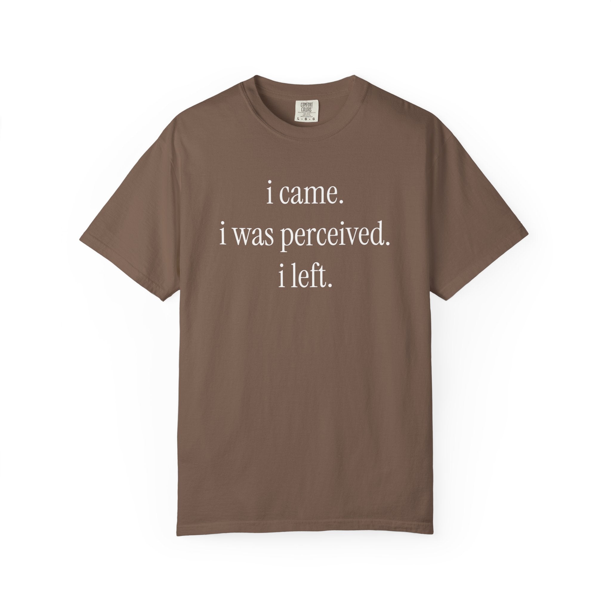 I Came I Was Perceived I Left T-Shirt