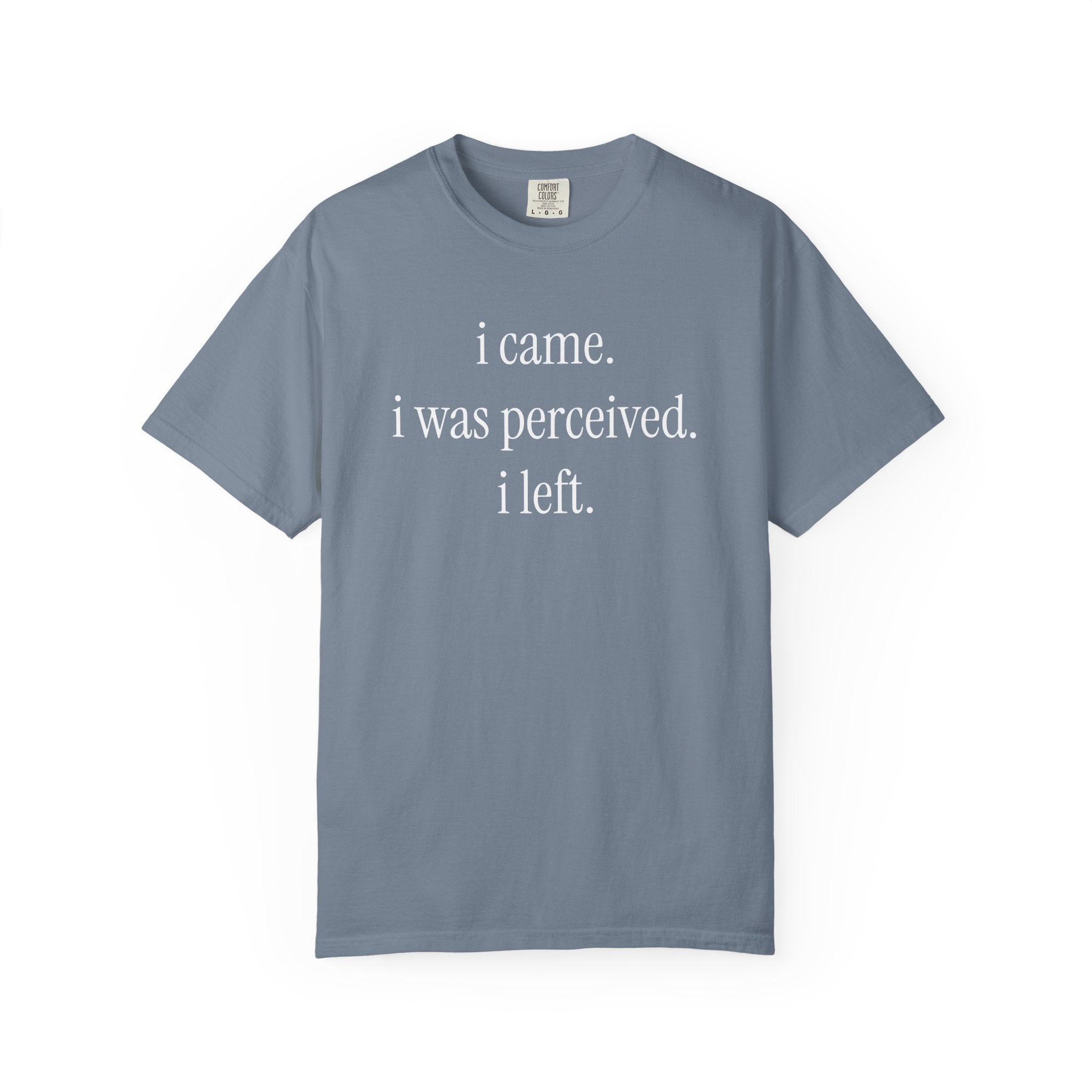 I Came I Was Perceived I Left T-Shirt