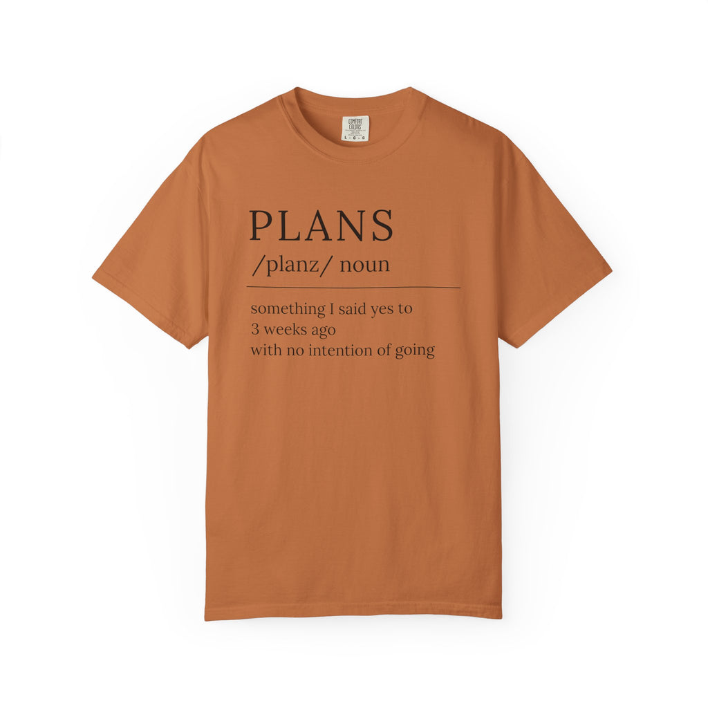 Plans Definition T-Shirt