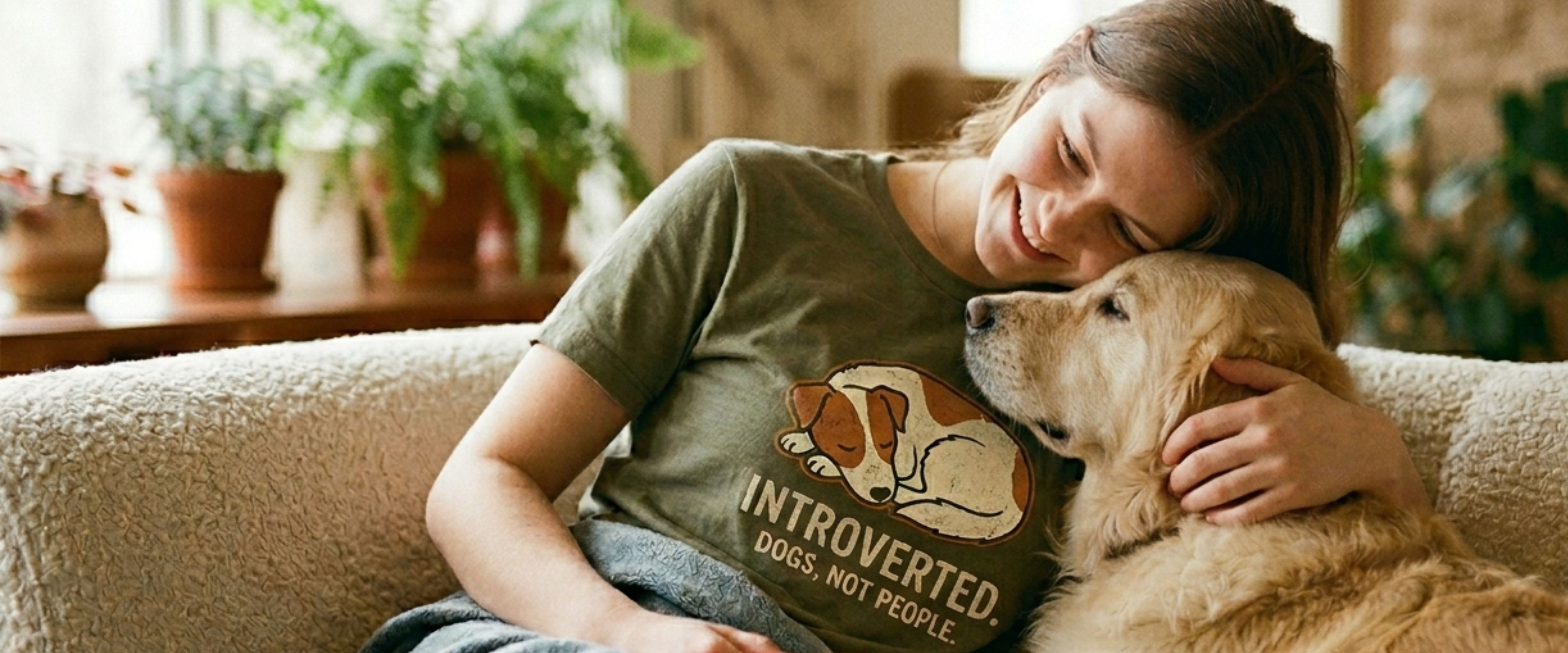 Paws and Plots Woman and Golden Retriever